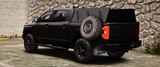 Armored Toyota Tundra TRD side view showing durable build