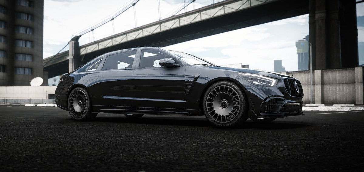 Front view of the Benefactor Harmann FiveM lore-friendly sedan