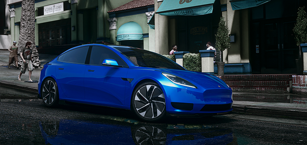 Front view of Coil Eon electric car mod for FiveM