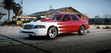 Front view of Dundreary Hadesvv FiveM lore-friendly mod car