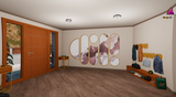 Hallway view of FiveM Open Interior Gold House