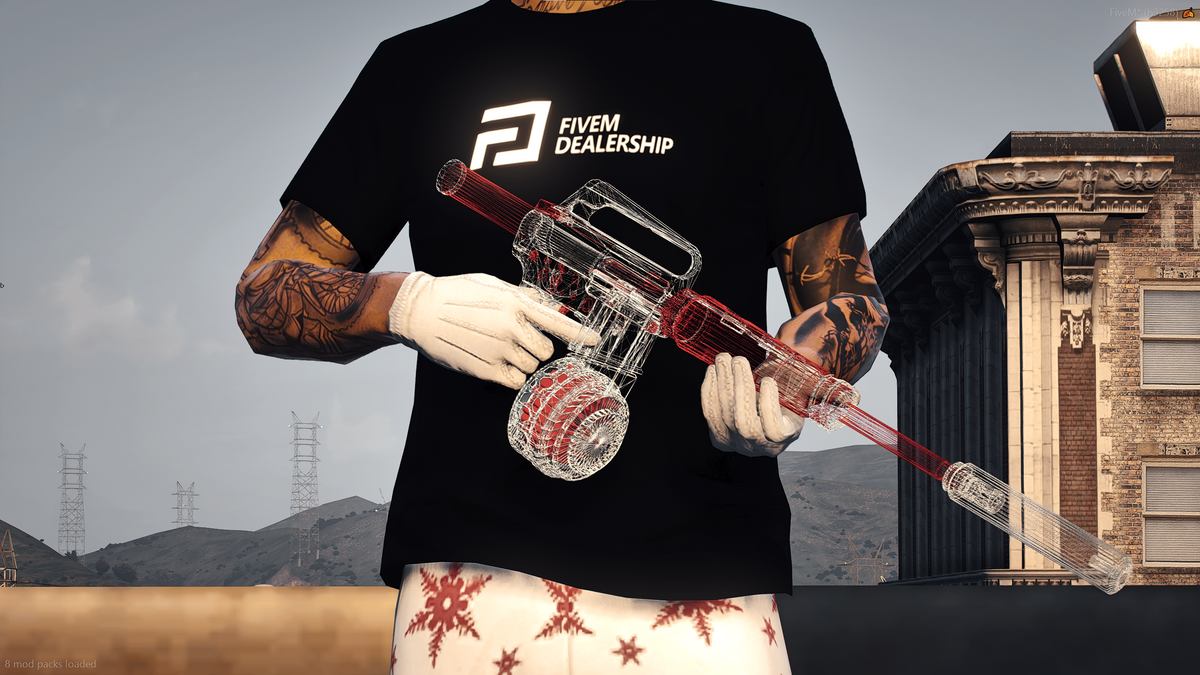 Red and White WF AR15