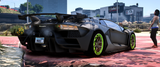 Lamborghini Strad Aventador side view in FiveM
