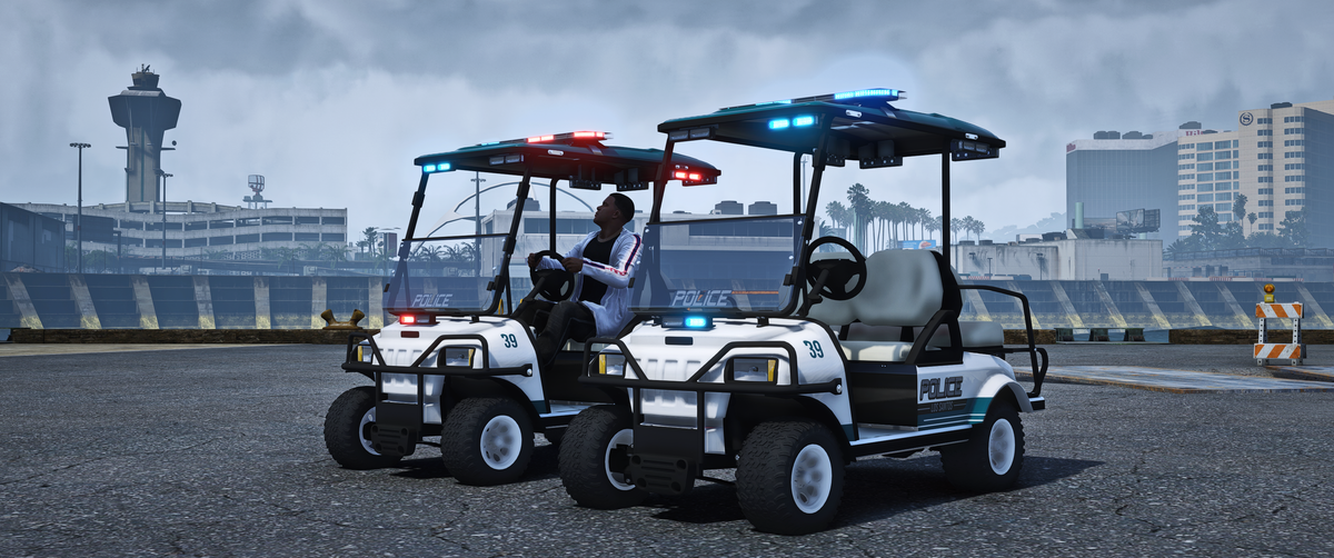 Lore Friendly Non ELS Police Golf Cart mod for FiveM servers