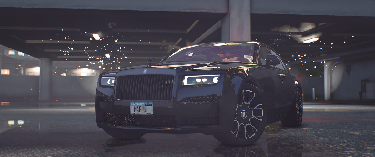 Rolls Royce Ghost Black Badge 2022 V2 front view in-game