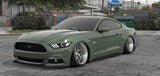 Front view of Stanced Ford Mustang 5.0 mod for FiveM